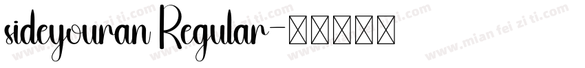 sideyouran Regular字体转换